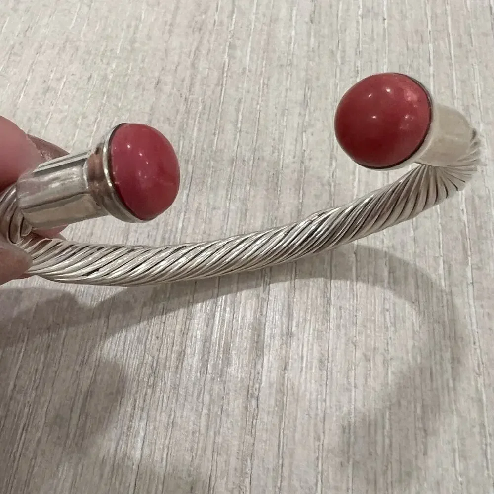 Vintage Mexico sterling silver cuff bangle